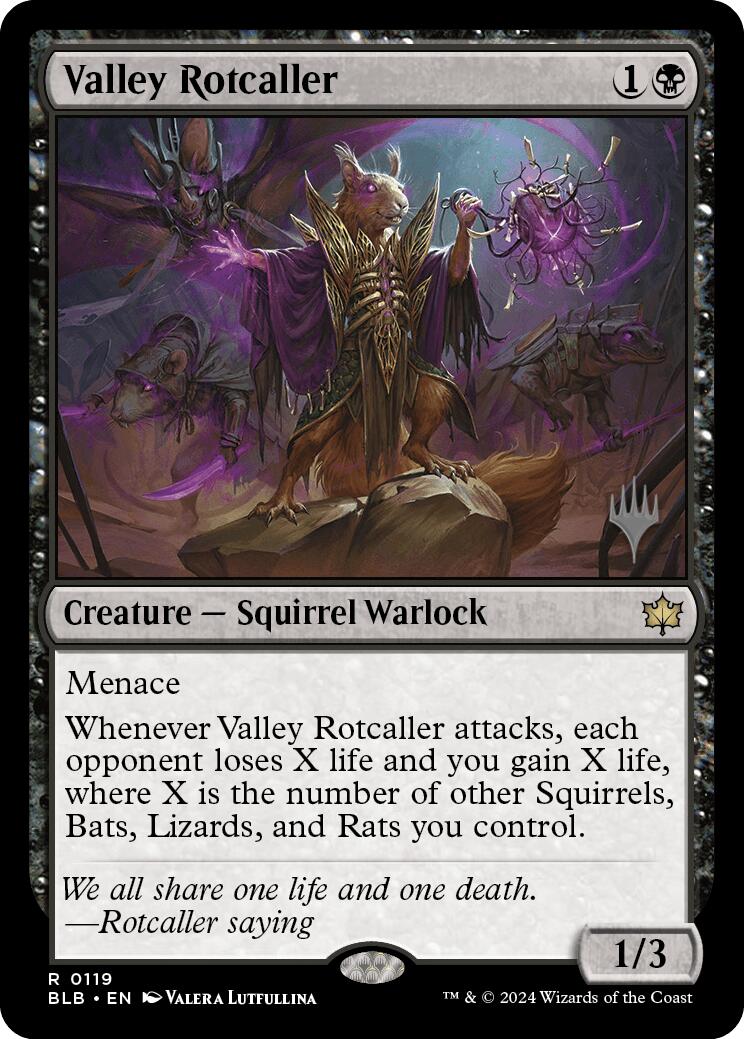 Valley Rotcaller (Promo Pack) [Bloomburrow Promos] | Nerdhalla Games