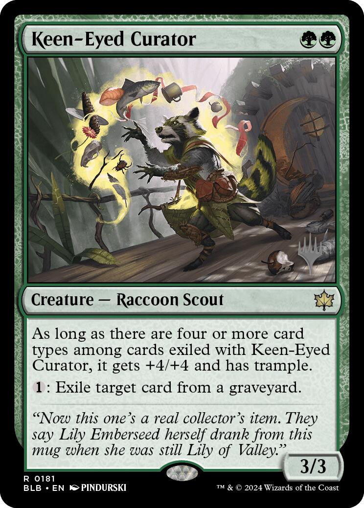 Keen-Eyed Curator (Promo Pack) [Bloomburrow Promos] | Nerdhalla Games