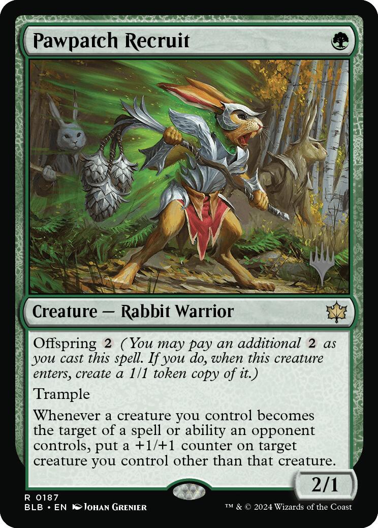 Pawpatch Recruit (Promo Pack) [Bloomburrow Promos] | Nerdhalla Games