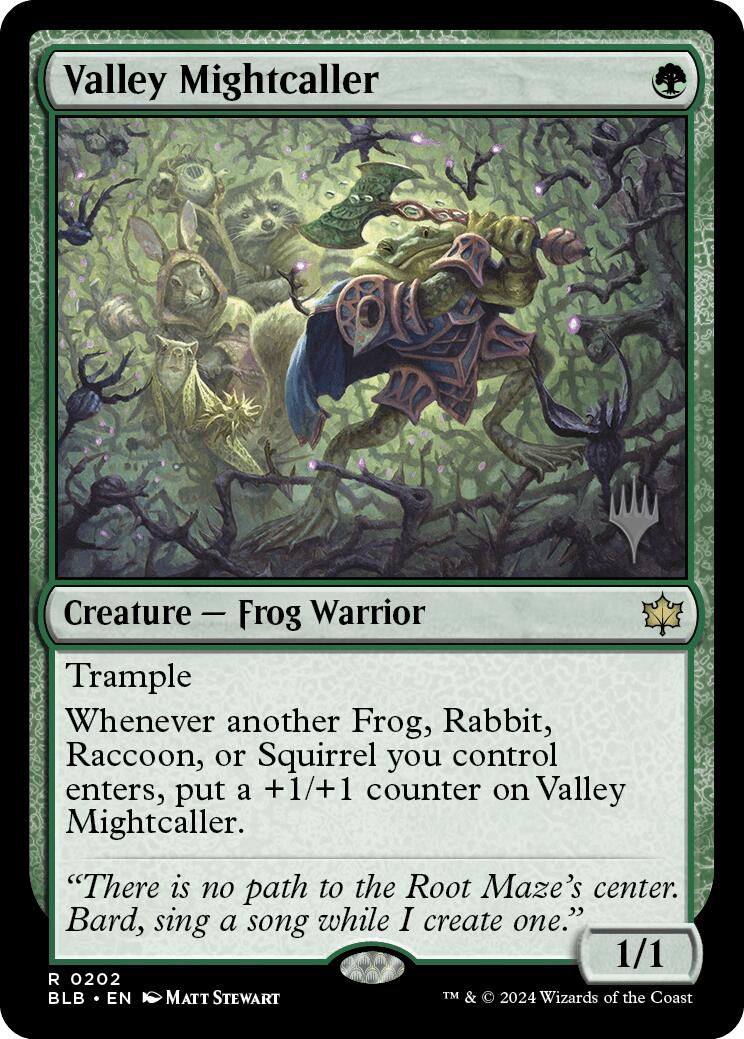 Valley Mightcaller (Promo Pack) [Bloomburrow Promos] | Nerdhalla Games