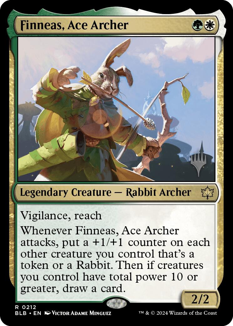 Finneas, Ace Archer (Promo Pack) [Bloomburrow Promos] | Nerdhalla Games