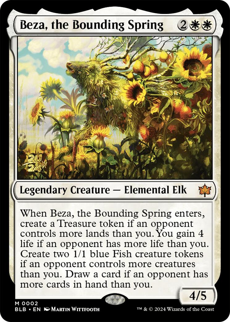 Beza, the Bounding Spring [Bloomburrow Prerelease Promos] | Nerdhalla Games