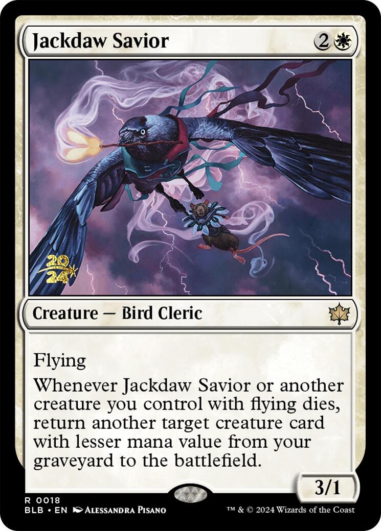 Jackdaw Savior [Bloomburrow Prerelease Promos] | Nerdhalla Games