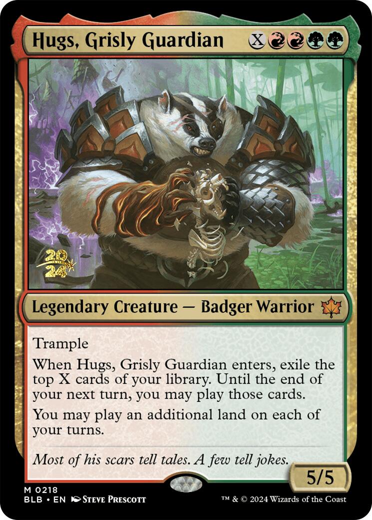 Hugs, Grisly Guardian [Bloomburrow Prerelease Promos] | Nerdhalla Games