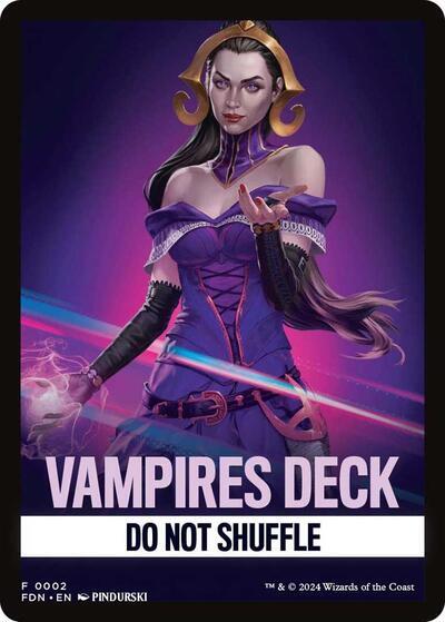 Vampires Deck Theme Card [Foundations Tokens] | Nerdhalla Games