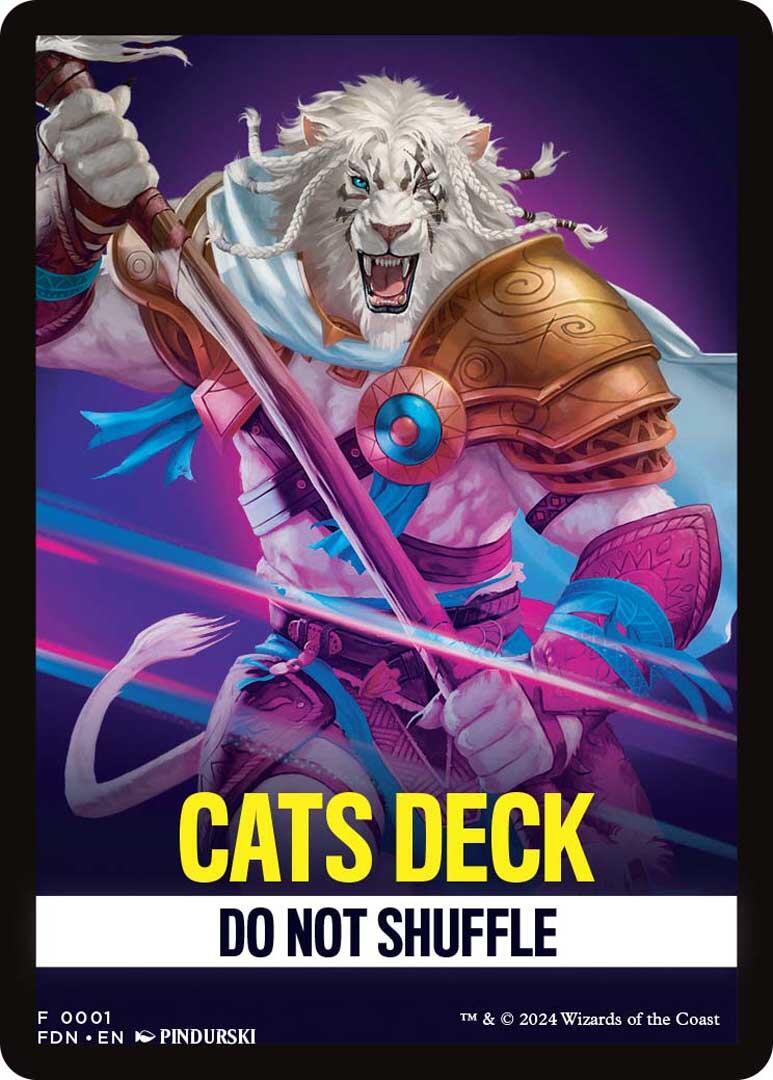 Cats Deck Theme Card [Foundations Tokens] | Nerdhalla Games