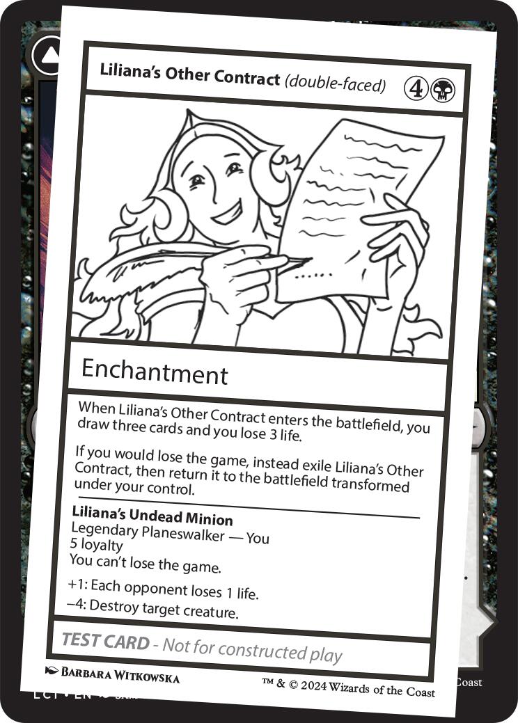 Liliana's Other Contract (double-faced) [Mystery Booster 2 Playtest Cards] | Nerdhalla Games