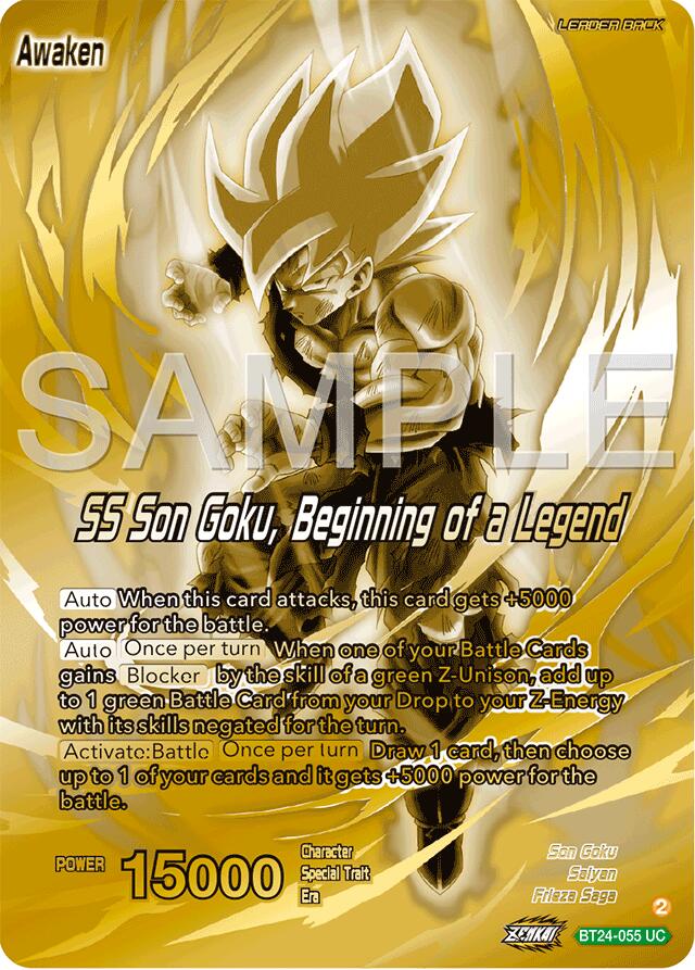 Son Goku // SS Son Goku, Beginning of a Legend (BT24-055) [Promotion Cards] | Nerdhalla Games