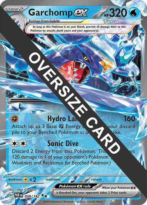 Garchomp ex (038) (Jumbo Card) [Scarlet & Violet: Black Star Promos] | Nerdhalla Games