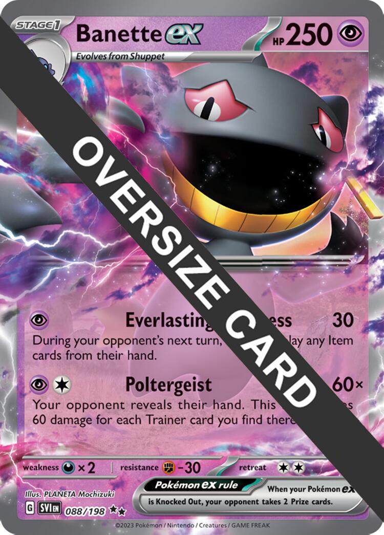 Banette ex (088) (Jumbo Card) [Scarlet & Violet: Black Star Promos] | Nerdhalla Games