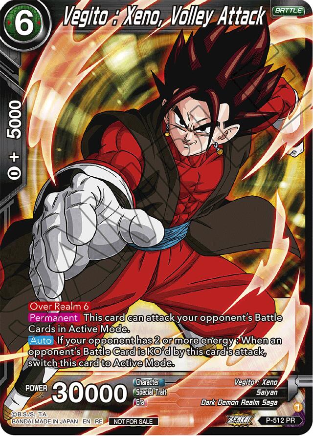 Vegito : Xeno, Volley Attack (Deluxe Pack 2024 Vol.1) (P-512) [Promotion Cards] | Nerdhalla Games