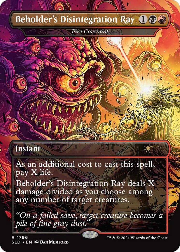 Beholder's Disintegration Ray - Fire Covenant [Secret Lair Drop Series] | Nerdhalla Games