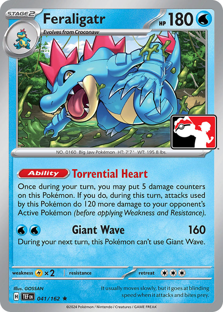 Feraligatr (041/162) [Prize Pack Series Five] | Nerdhalla Games