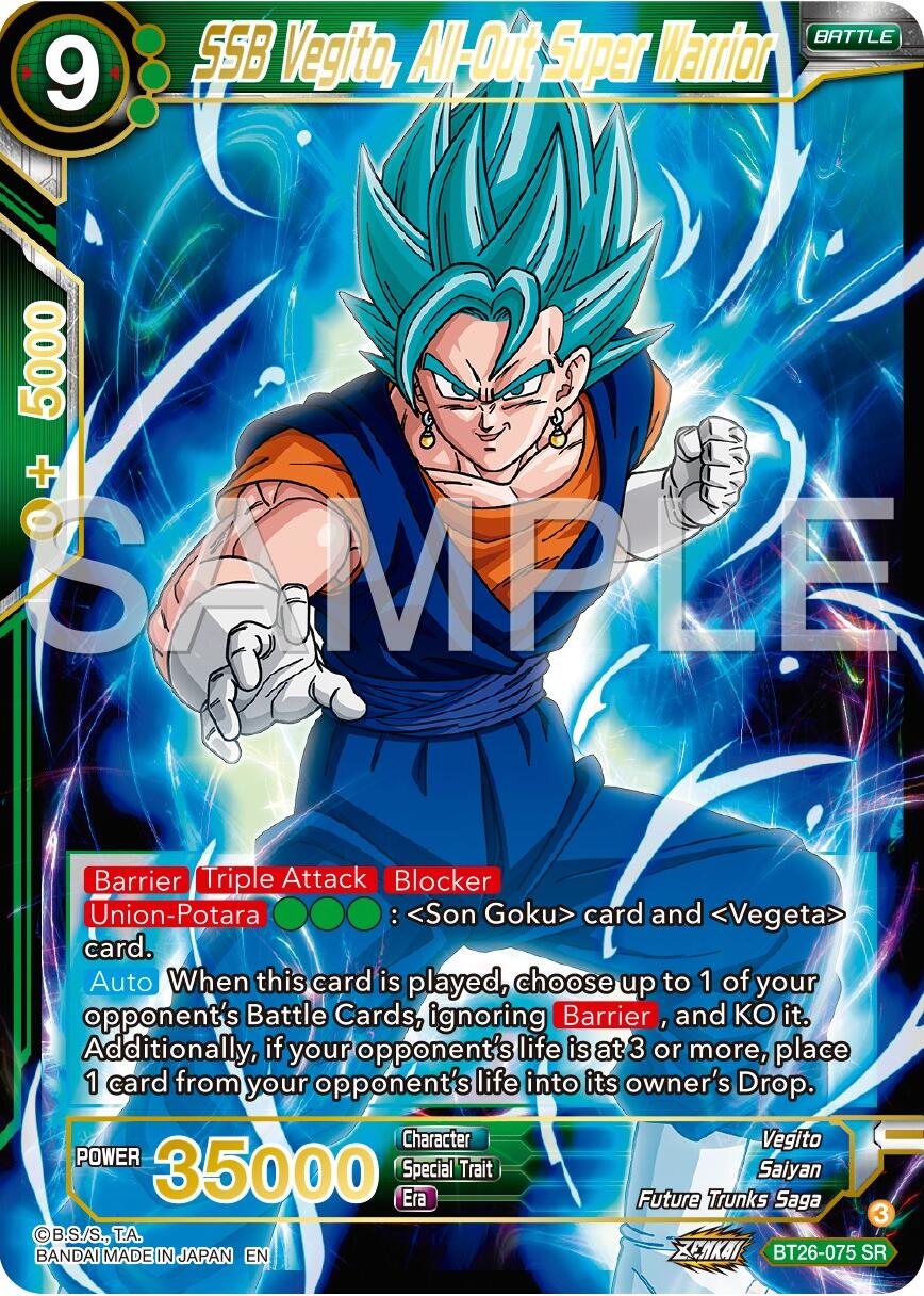 SSB Vegito, All-Out Super Warrior (BT26-075) [Ultimate Advent] | Nerdhalla Games