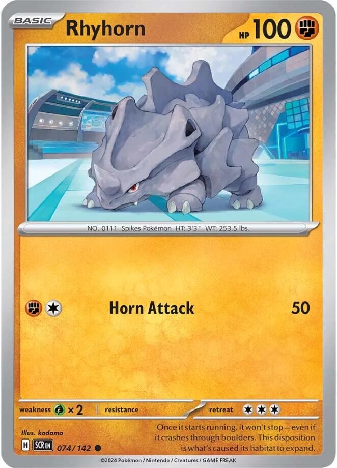 Rhyhorn (074/142) [Scarlet & Violet: Stellar Crown] | Nerdhalla Games