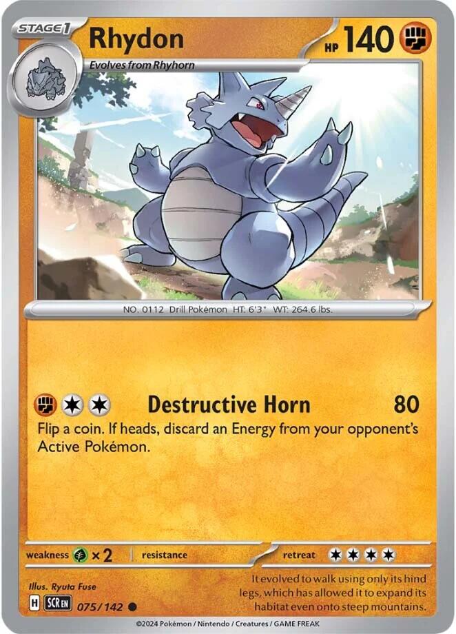 Rhydon (075/142) [Scarlet & Violet: Stellar Crown] | Nerdhalla Games