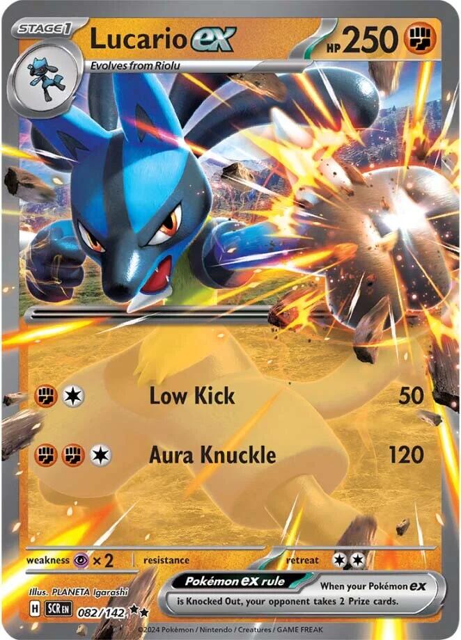 Lucario ex (082/142) [Scarlet & Violet: Stellar Crown] | Nerdhalla Games