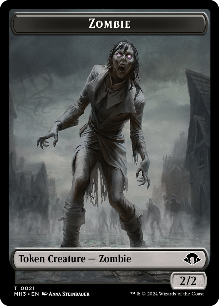 Eldrazi Spawn // Zombie Double-Sided Token [Modern Horizons 3 Tokens] | Nerdhalla Games