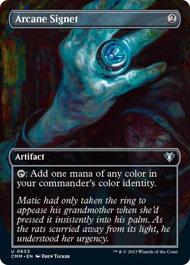 Arcane Signet (Borderless Alternate Art) [Commander Masters] | Nerdhalla Games