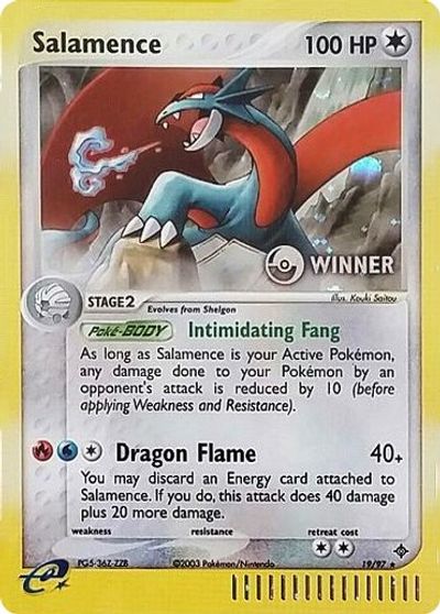 Salamence (19/97) (Winner) [League & Championship Cards] | Nerdhalla Games