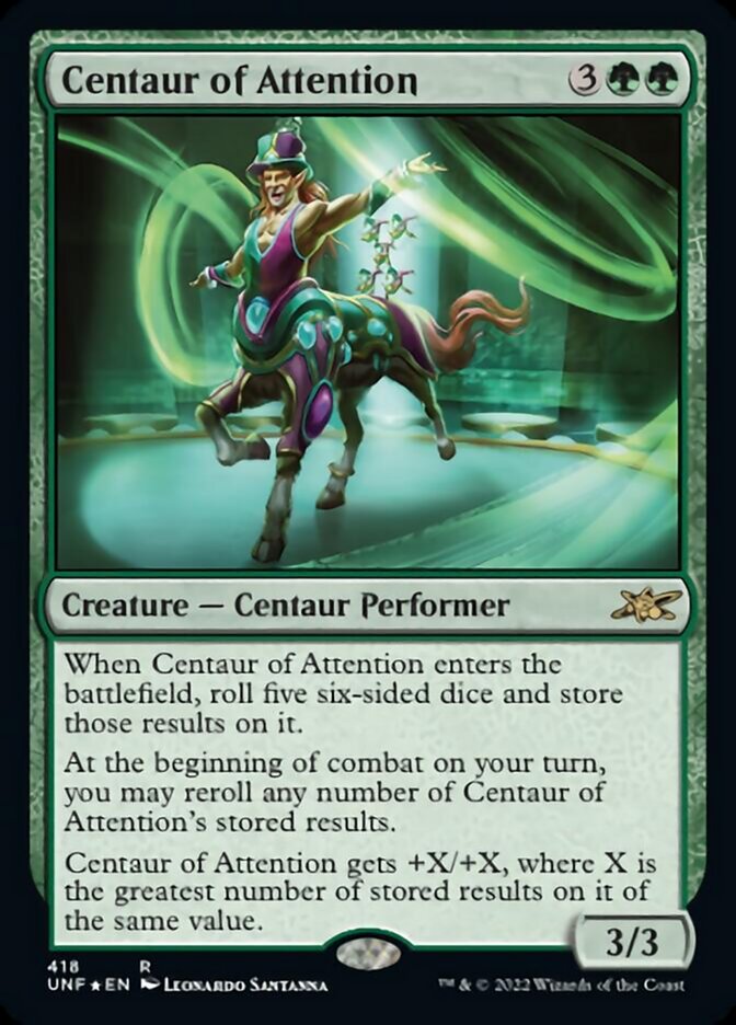 Centaur of Attention (Galaxy Foil) [Unfinity] | Nerdhalla Games