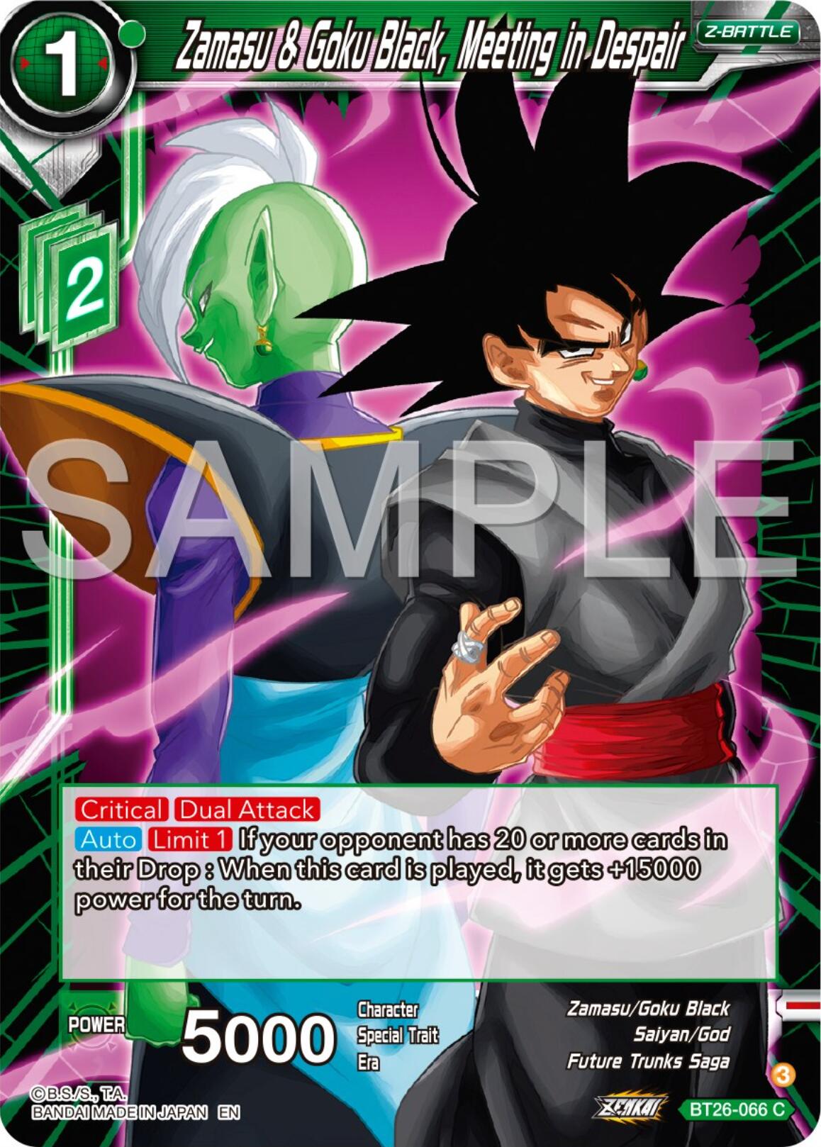 Zamasu & Goku Black, Meeting in Despair (BT26-066) [Ultimate Advent] | Nerdhalla Games