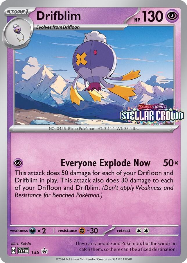 Drifblim (SVP135) [Scarlet & Violet: Black Star Promos] | Nerdhalla Games