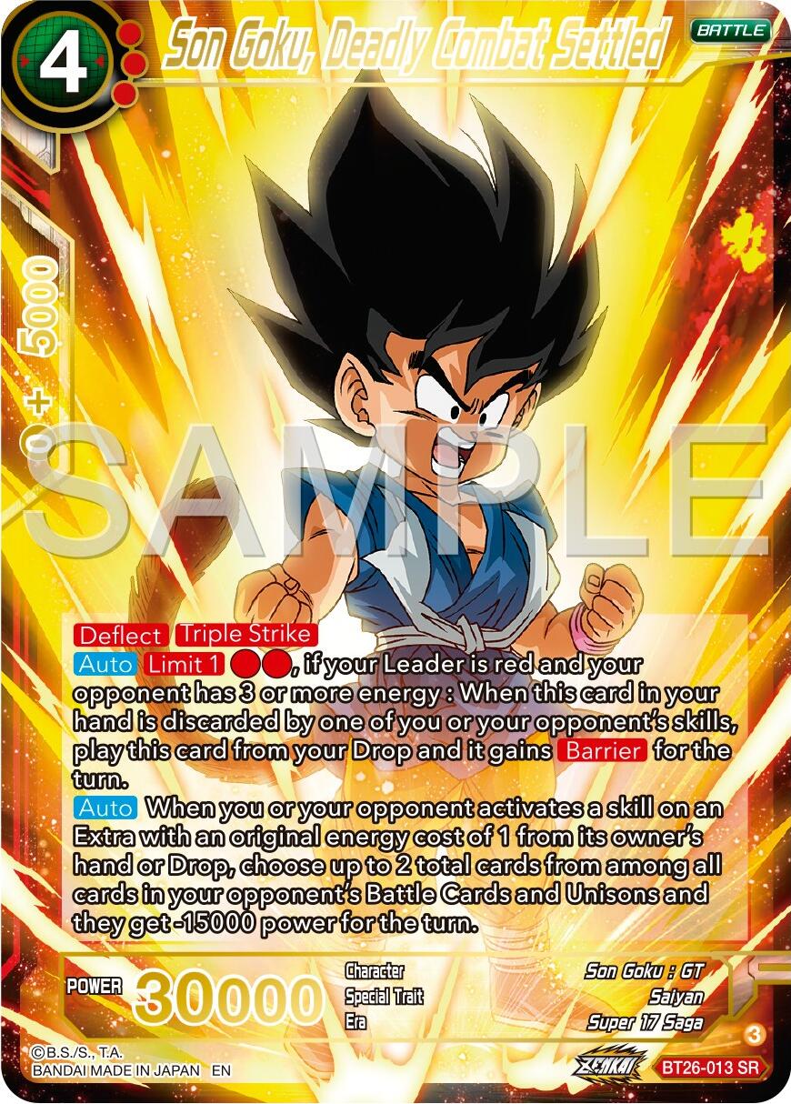 Son Goku, Deadly Combat Settled (BT26-013) [Ultimate Advent] | Nerdhalla Games