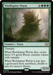 Worldspine Wurm [Duskmourn: House of Horror Commander] | Nerdhalla Games