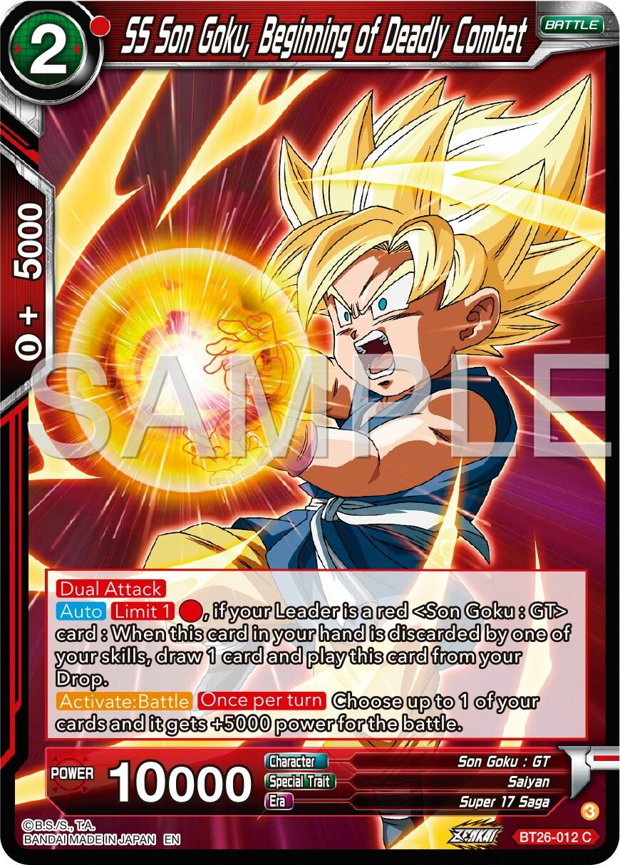 SS Son Goku, Begining of Deadly Combat (BT26-012) [Ultimate Advent] | Nerdhalla Games