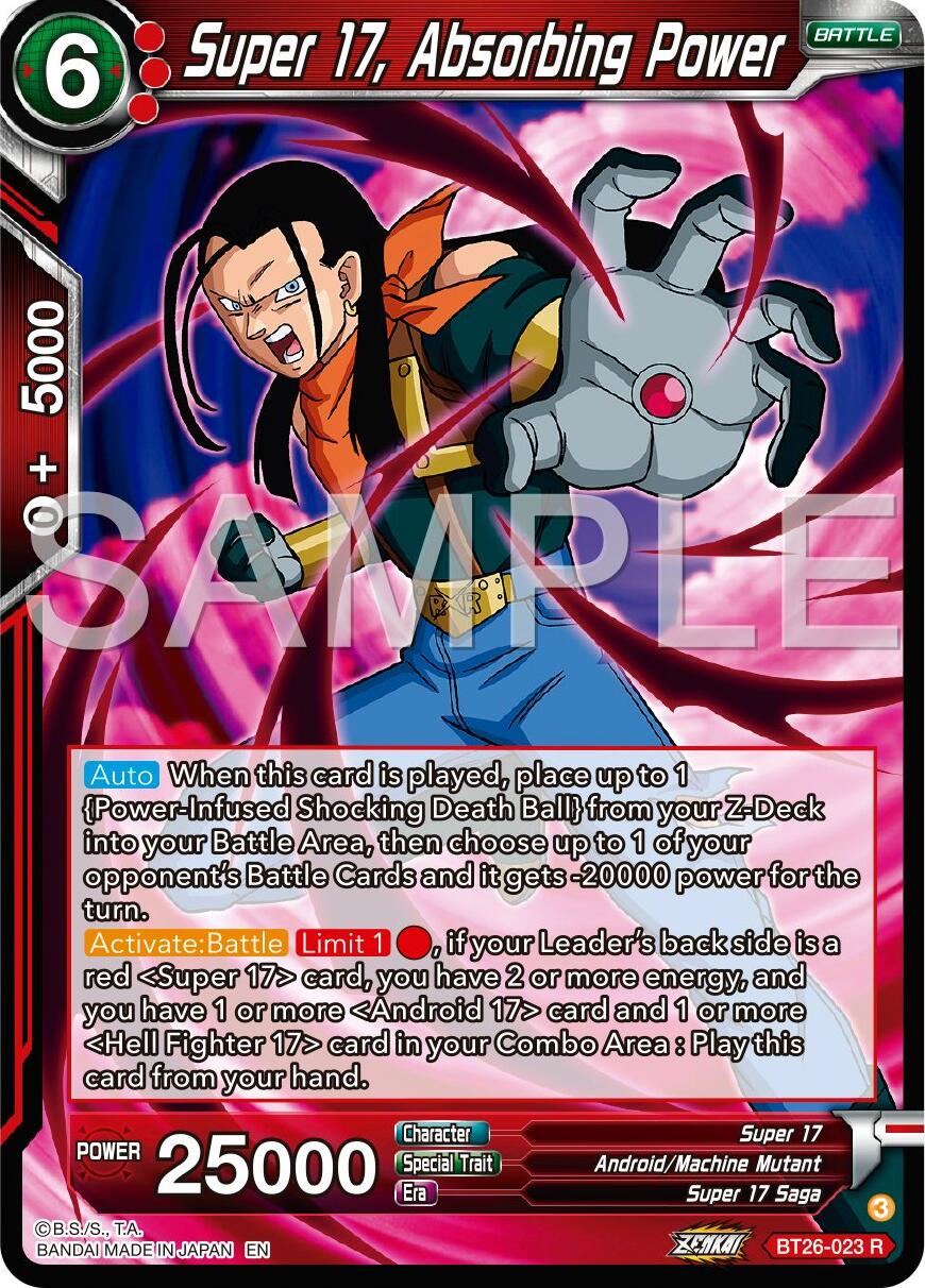 Super 17, Absorbing Power (BT26-023) [Ultimate Advent] | Nerdhalla Games