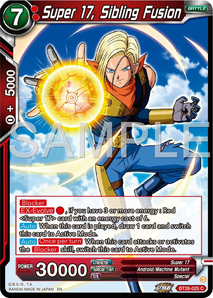 Super 17, Sibling Fusion (BT26-025) [Ultimate Advent] | Nerdhalla Games