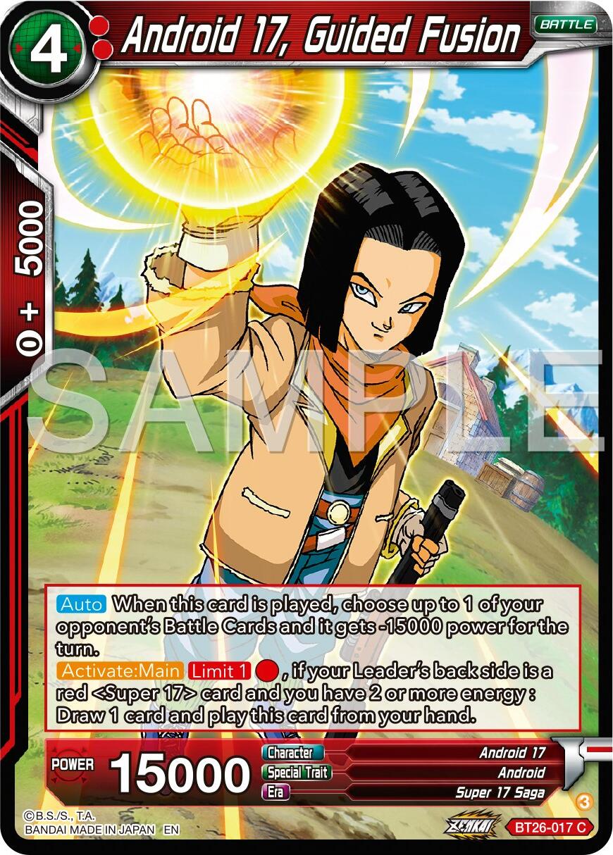 Android 17, Guided Fusion (BT26-017) [Ultimate Advent] | Nerdhalla Games