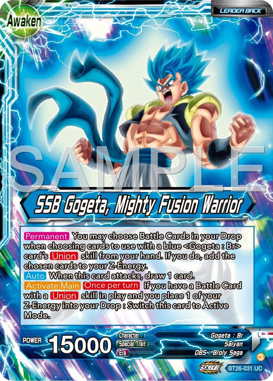 Gogeta // SSB Gogeta, Mighty Fusion Warrior (BT26-031) [Ultimate Advent] | Nerdhalla Games