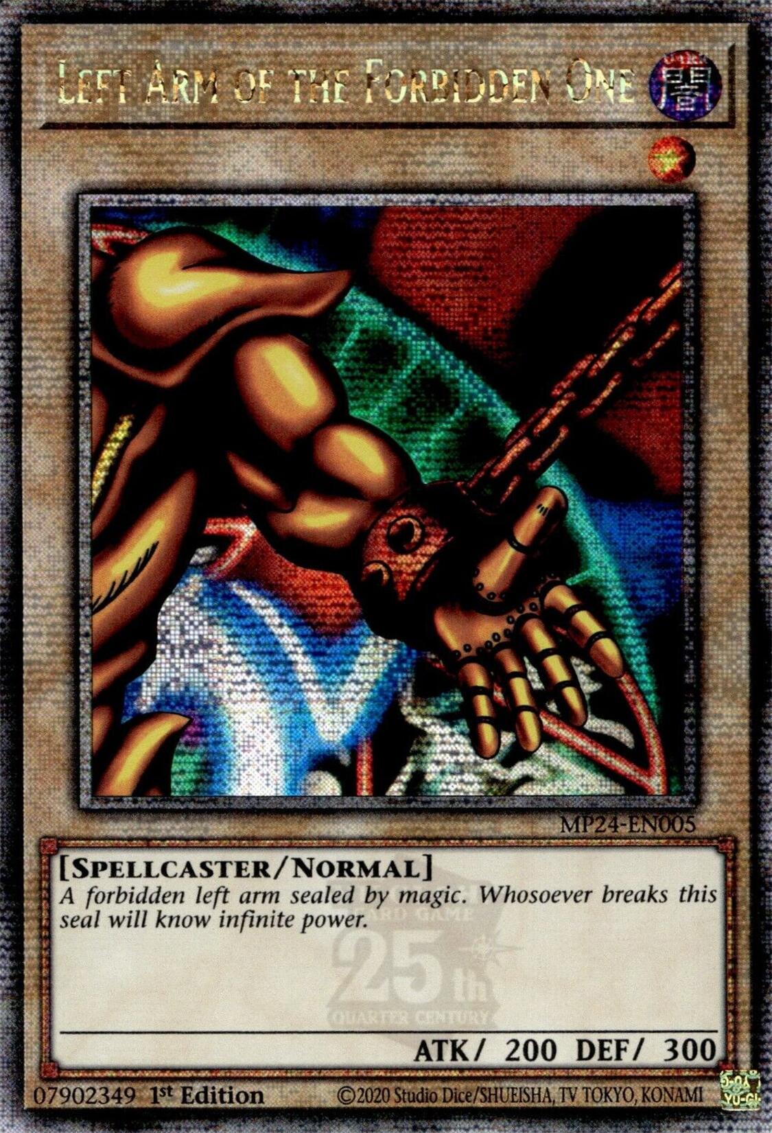 Left Arm of the Forbidden One [MP24-EN005] Quarter Century Secret Rare | Nerdhalla Games