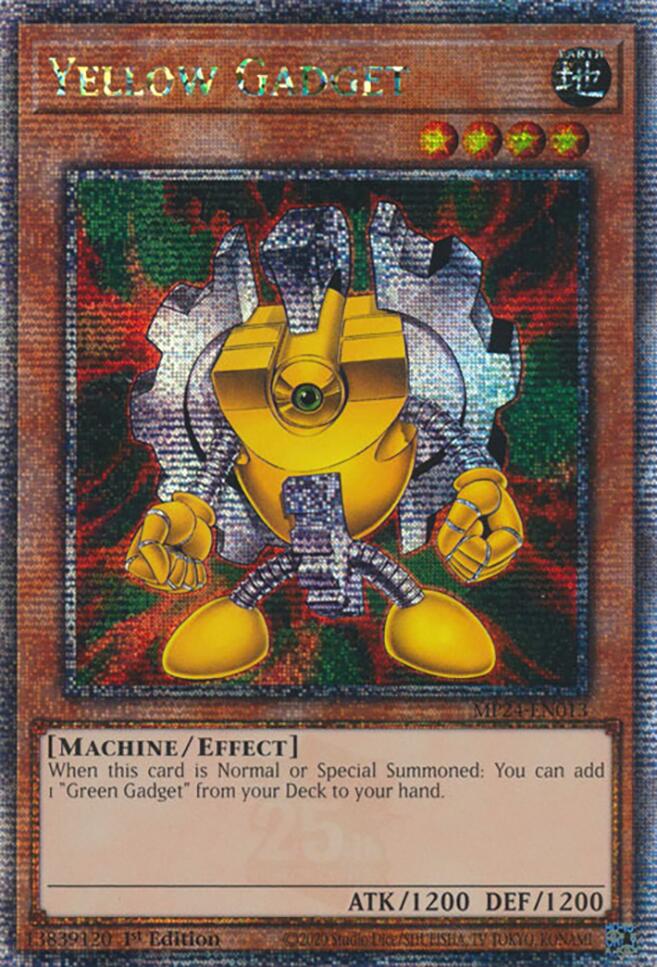 Yellow Gadget [MP24-EN013] Quarter Century Secret Rare | Nerdhalla Games