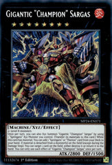 Gigantic "Champion" Sargas [MP24-EN071] Prismatic Secret Rare | Nerdhalla Games