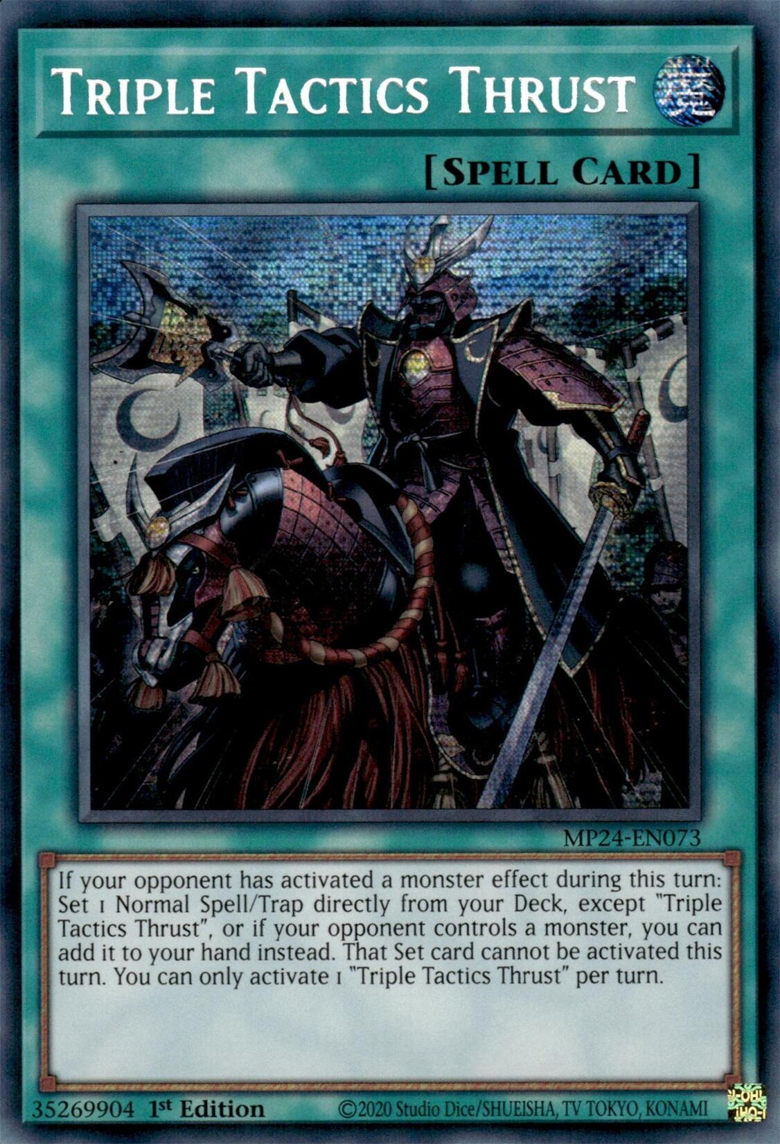 Triple Tactics Thrust [MP24-EN073] Prismatic Secret Rare | Nerdhalla Games