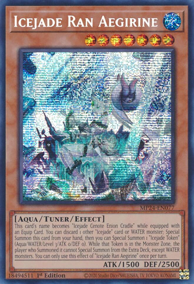 Icejade Ran Aegirine [MP24-EN077] Prismatic Secret Rare | Nerdhalla Games