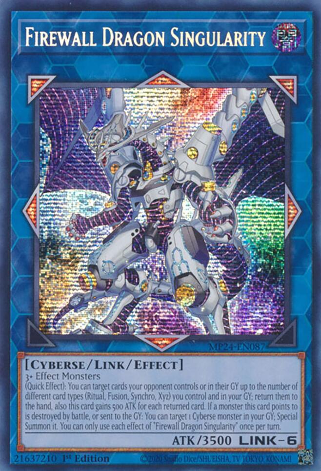 Firewall Dragon Singularity [MP24-EN087] Prismatic Secret Rare | Nerdhalla Games