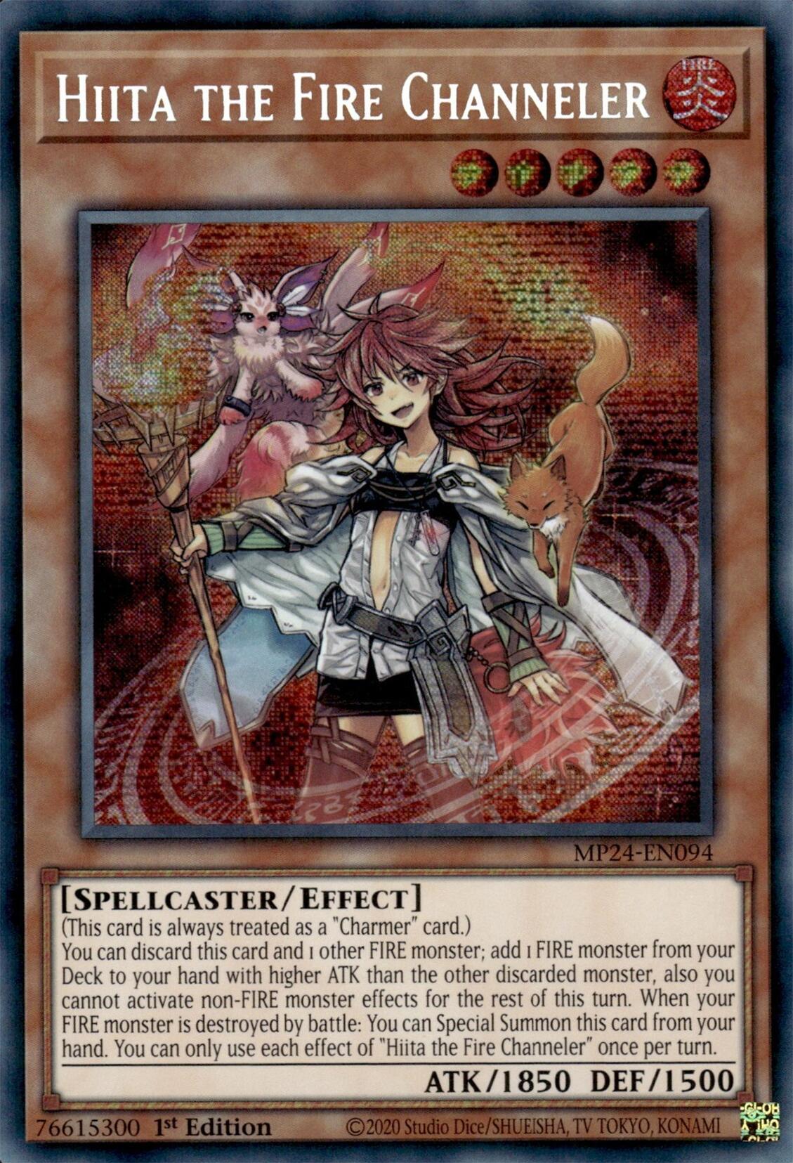 Hiita the Fire Channeler [MP24-EN094] Prismatic Secret Rare | Nerdhalla Games