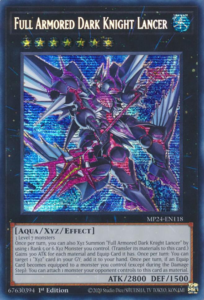 Full Armored Dark Knight Lancer [MP24-EN118] Prismatic Secret Rare | Nerdhalla Games