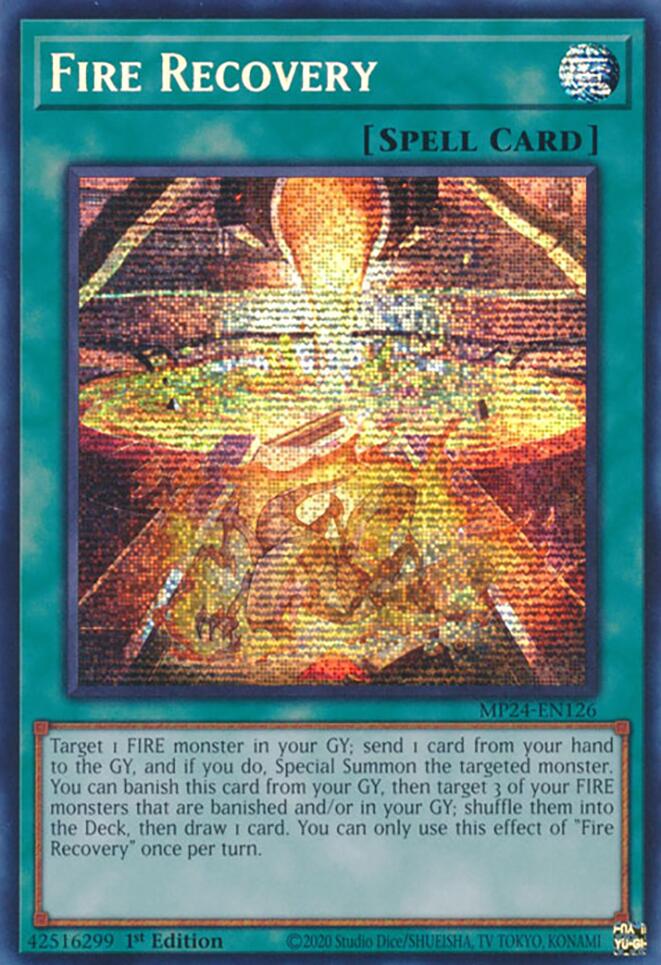 Fire Recovery [MP24-EN126] Prismatic Secret Rare | Nerdhalla Games