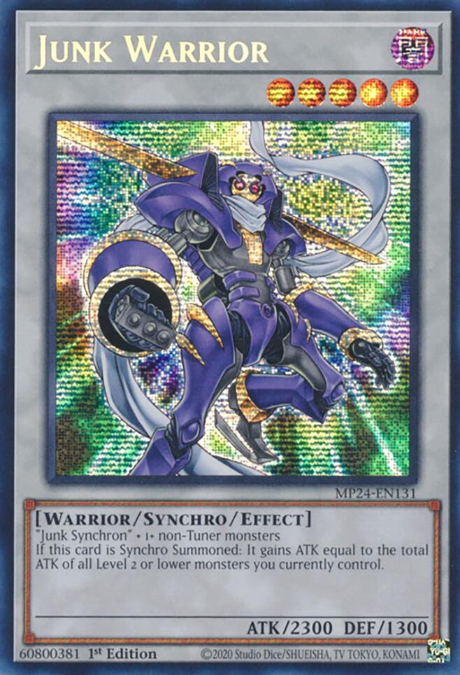 Junk Warrior [MP24-EN131] Prismatic Secret Rare | Nerdhalla Games