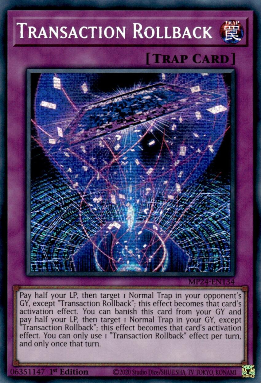 Transaction Rollback [MP24-EN134] Prismatic Secret Rare | Nerdhalla Games