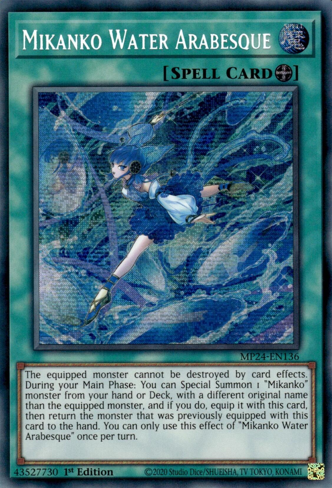 Mikanko Water Arabesque [MP24-EN136] Prismatic Secret Rare | Nerdhalla Games