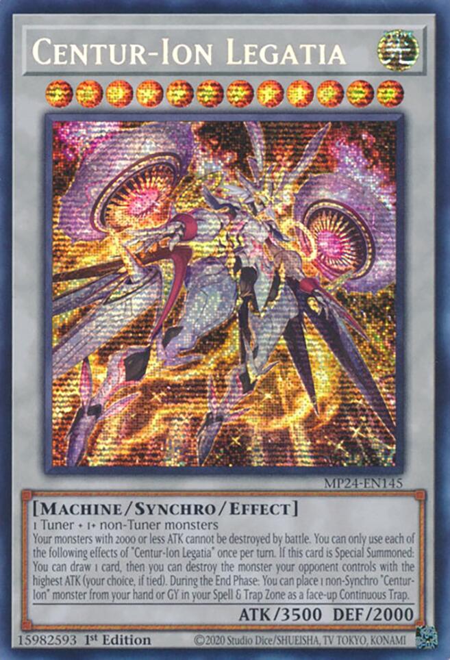 Centur-Ion Legatia [MP24-EN145] Prismatic Secret Rare | Nerdhalla Games