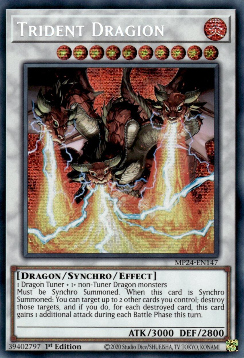 Trident Dragion [MP24-EN147] Prismatic Secret Rare | Nerdhalla Games