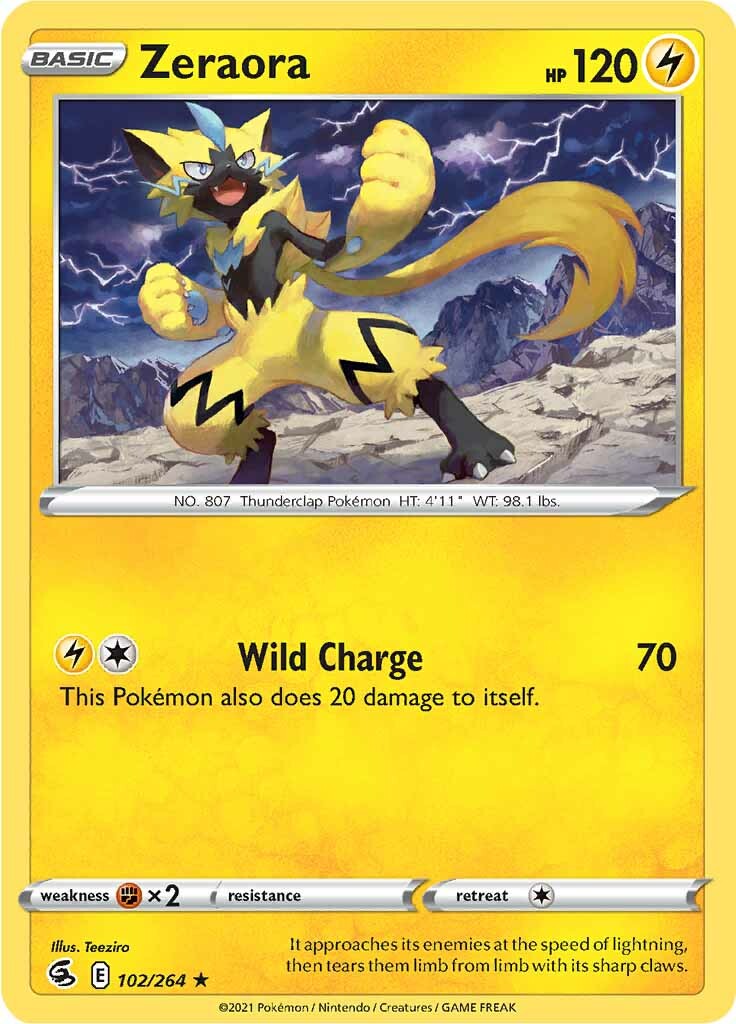 Zeraora (102/264) [Sword & Shield: Fusion Strike] | Nerdhalla Games