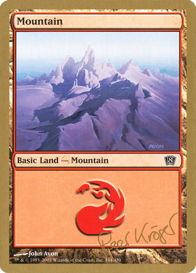 Mountain (344) (Peer Kroger) [World Championship Decks 2003] | Nerdhalla Games